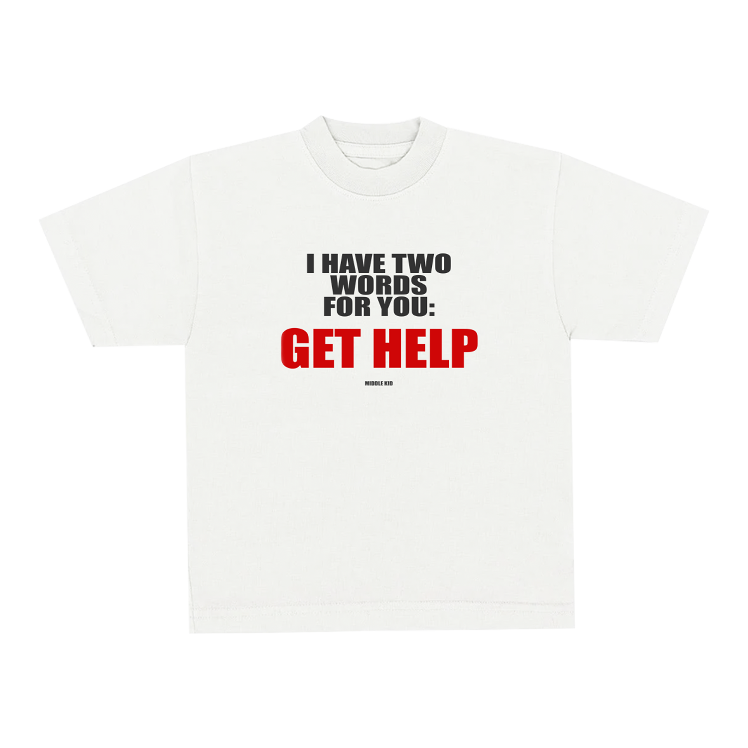 Get Help Tee Middle Kid Supply